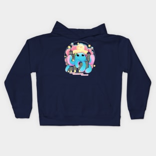 Angry Octopus Attack! Kids Hoodie